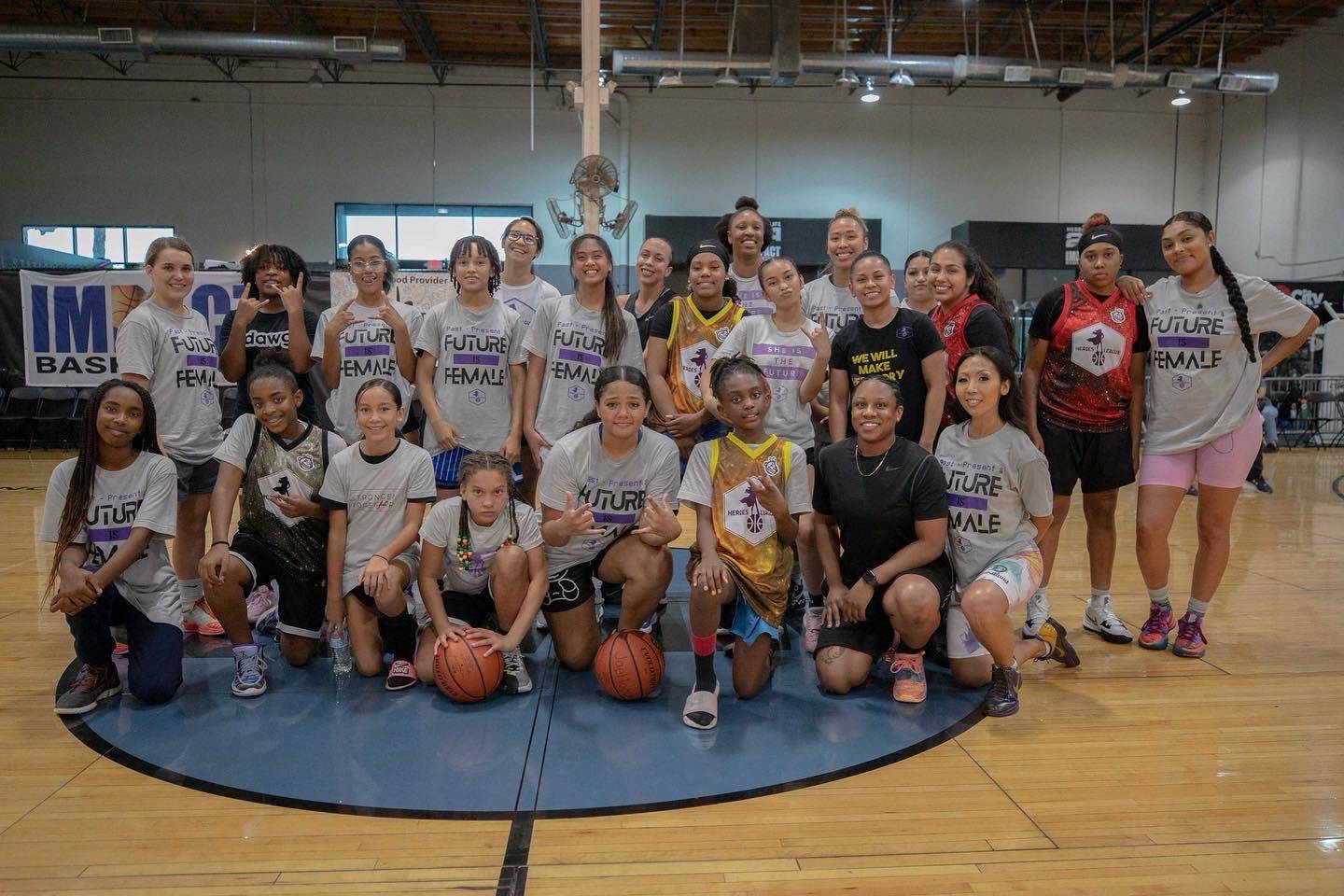 heroes basketball league team photo