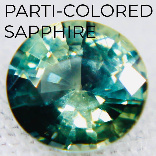 parti-colored sapphire