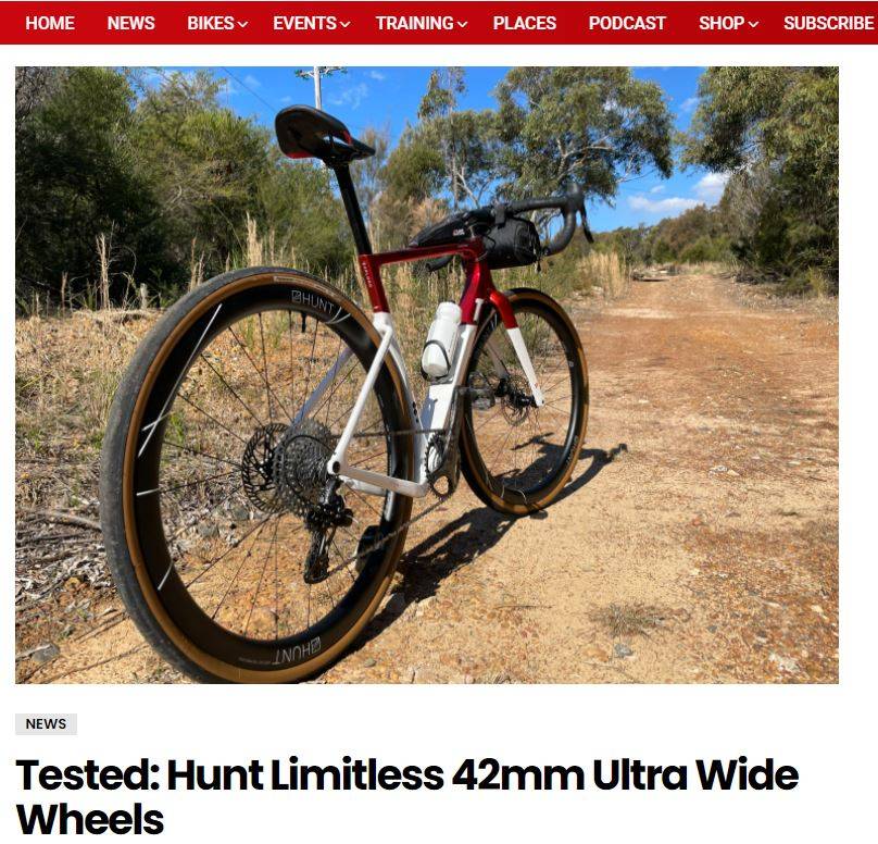Hunt 42 Limitless Gravel Disc Wheels on 3T Gravel Bike