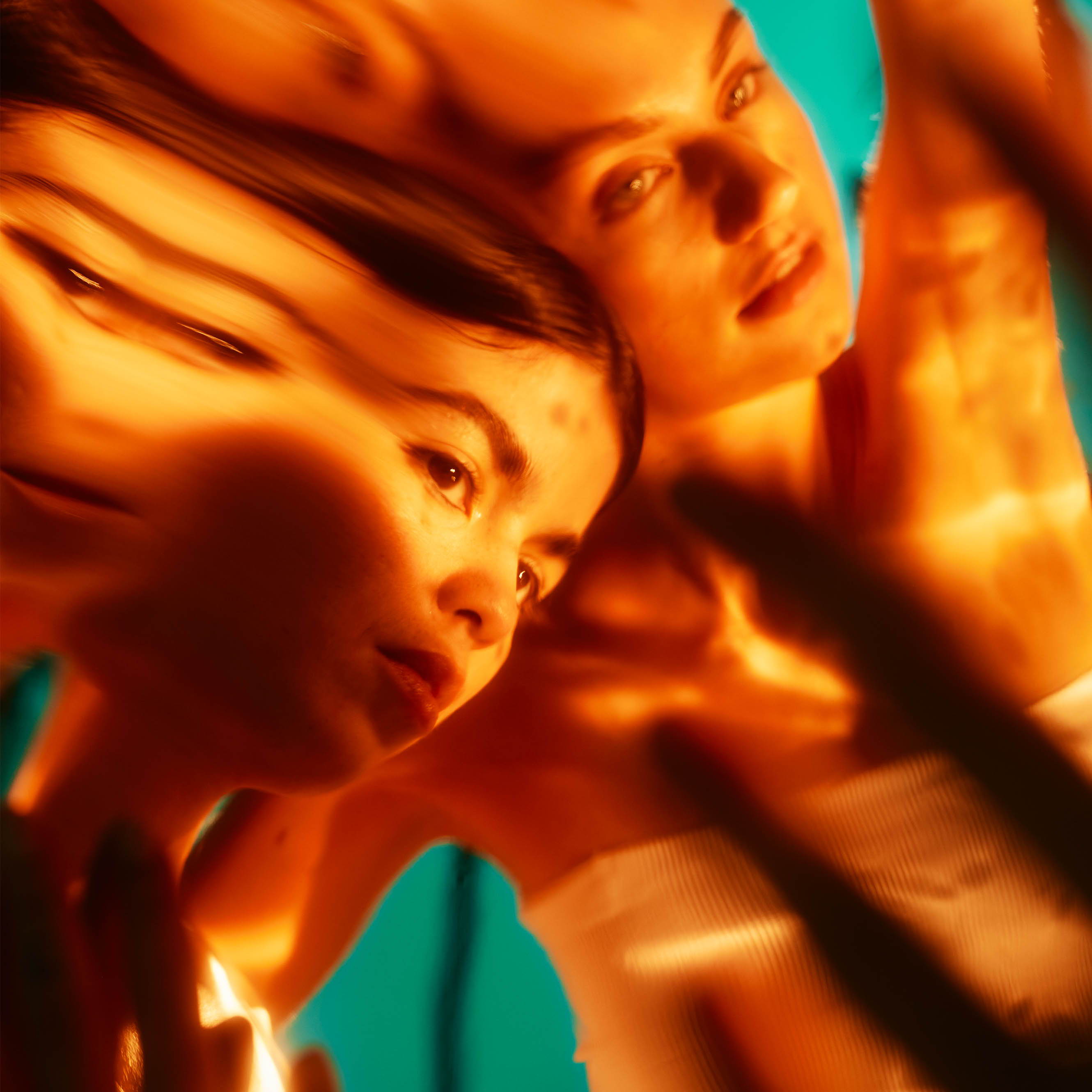 two women distorted image