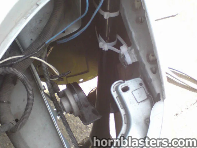 Wide exterior shot of Zsolt's 2004 Ford Focus with Shocker XL train horn HornBlasters gallery photo 6