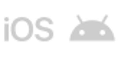 iOS and Android logos side by side.