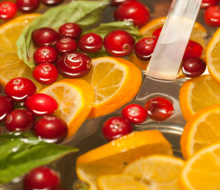 christmas infused water