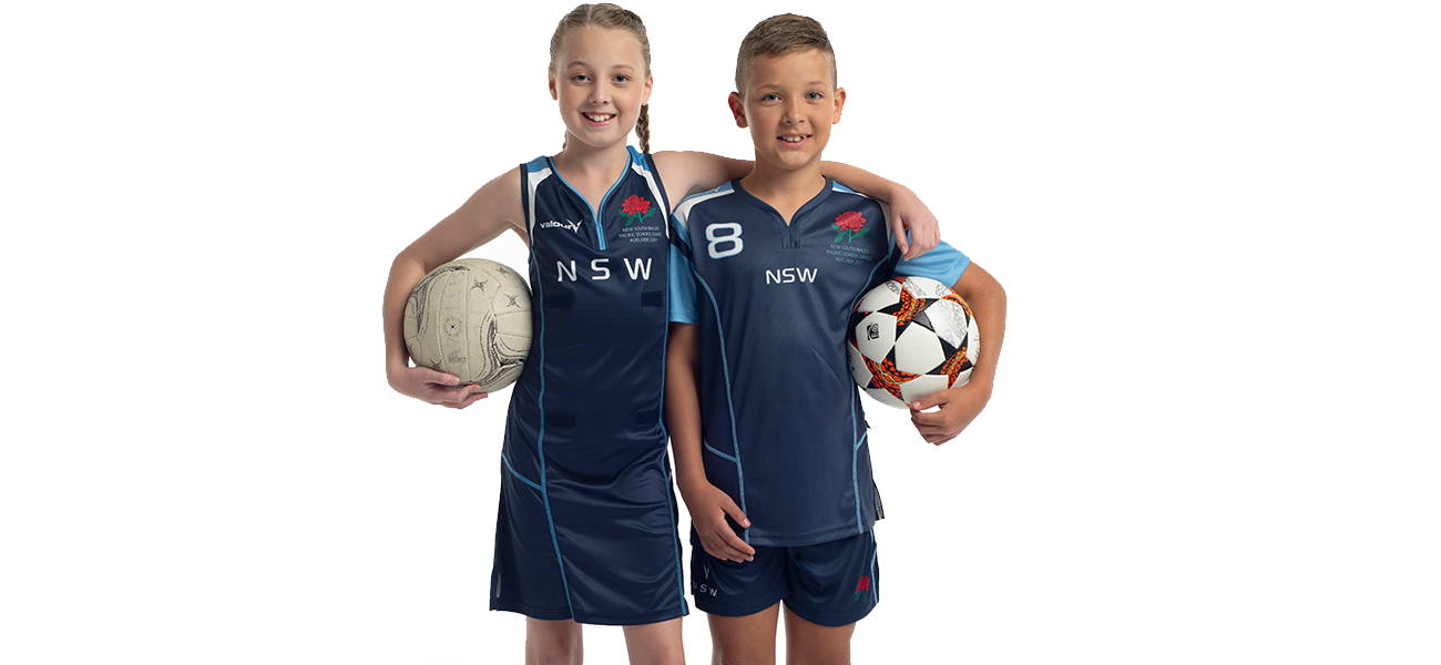 Sublimated VS Barricade Lite Netball Dress and Soccer Kit for Team NSW