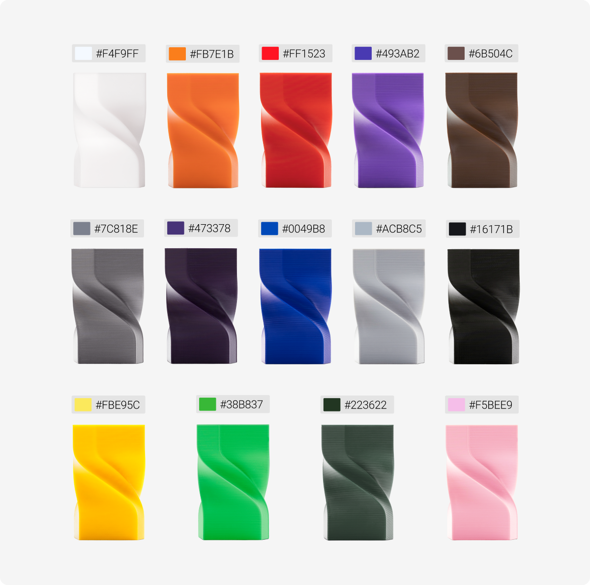 Color swatches arranged in a grid, showcasing various shades and hues.