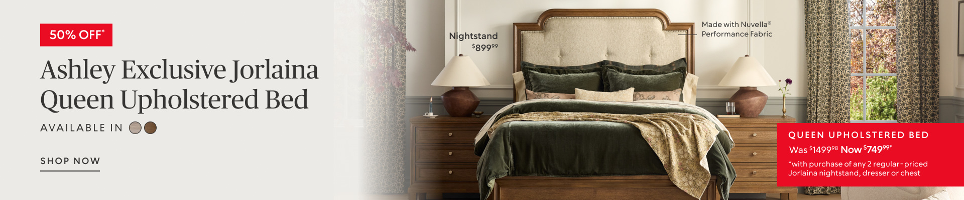50% off Ashley Exclusive Calmoro Queen Bookcase Storage Bed was $1899.97 now $949.98 when you buy two of the matching regular price bedroom storage