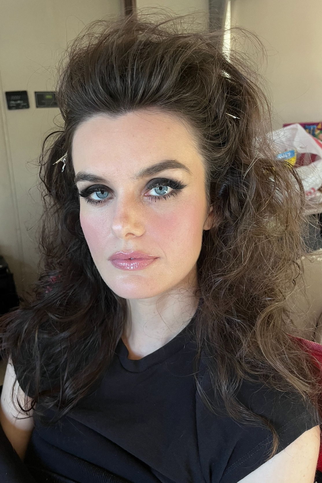 Kaylin ready to hit the set of the Cowboy Graffiti Photoshoot.