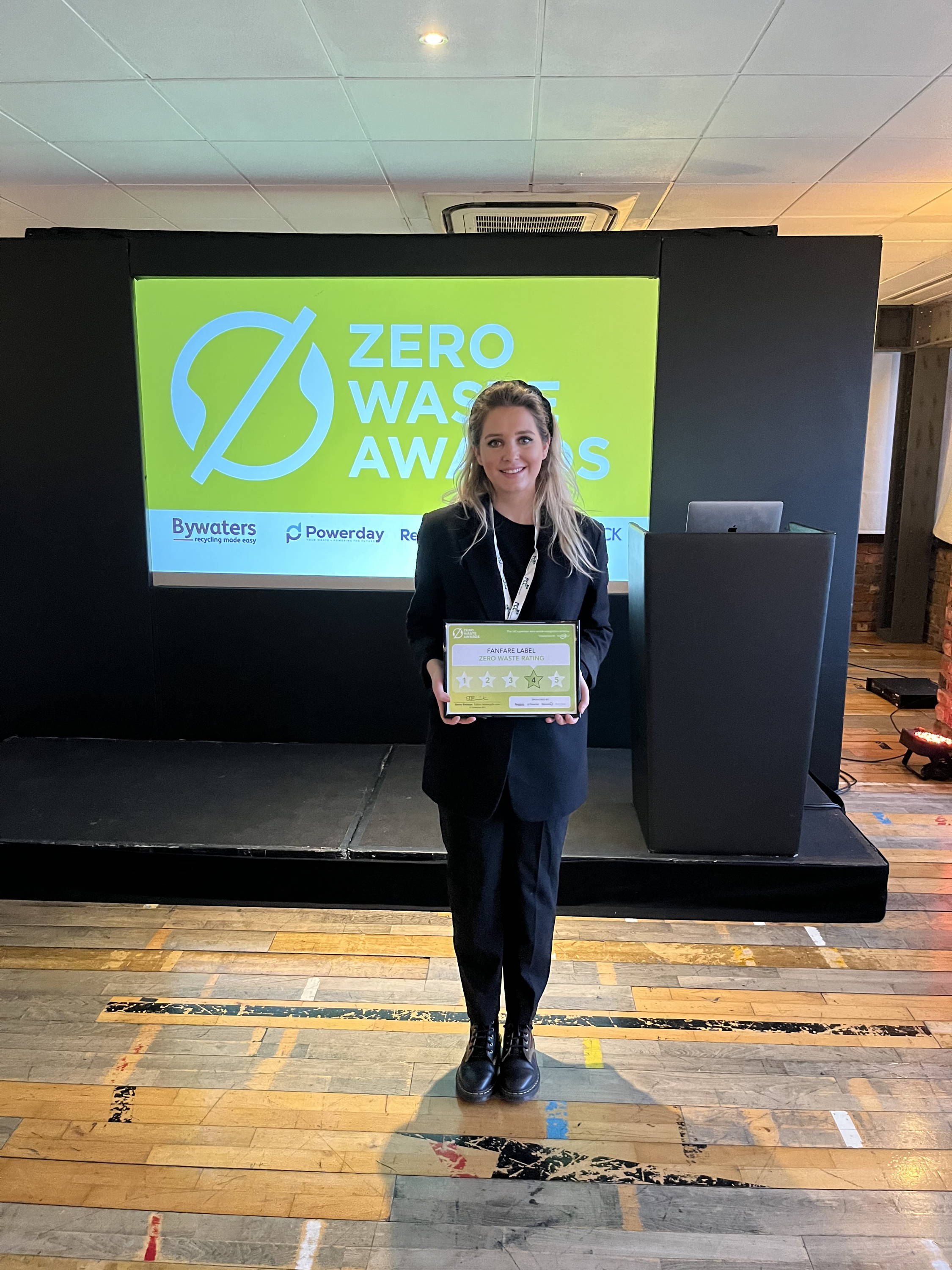 Fanfare Label is a winner of the Zero Waste Awards 2021