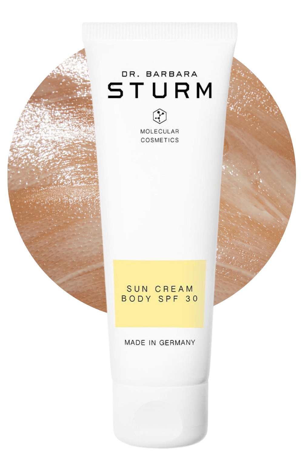 Dr. Barbara Sturm Sun Cream Body SPF 30 in a tube.