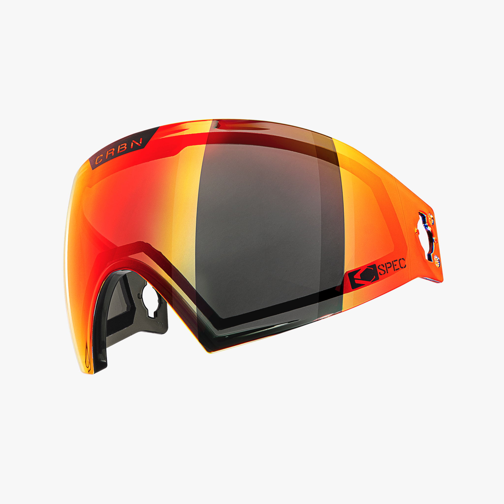 Sleek visor with orange and black design, ideal for sports or outdoor activities.