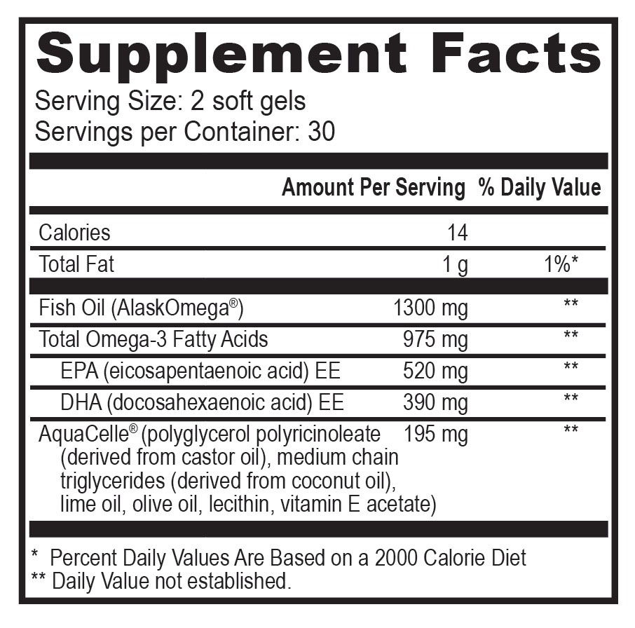 TrueOmega-3 label