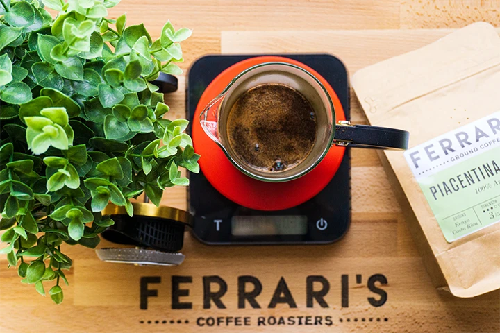 Ferrari's Coffee, French Press Brewing Guide Section