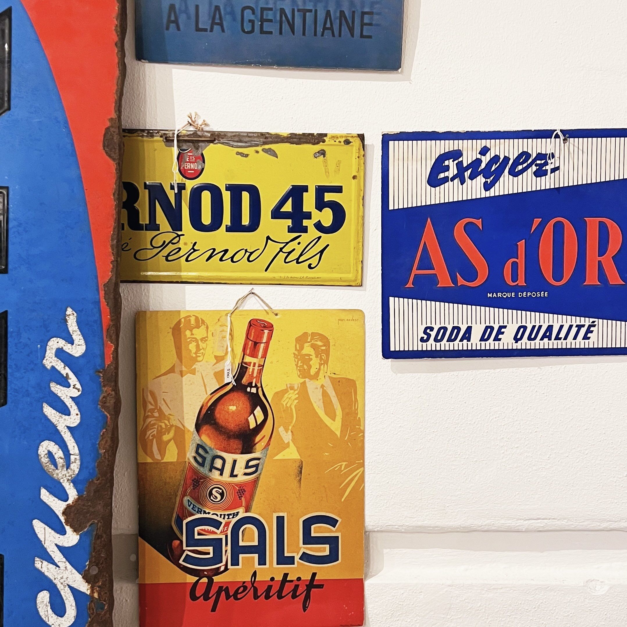 Franske vintage skilte, billeder og plakater