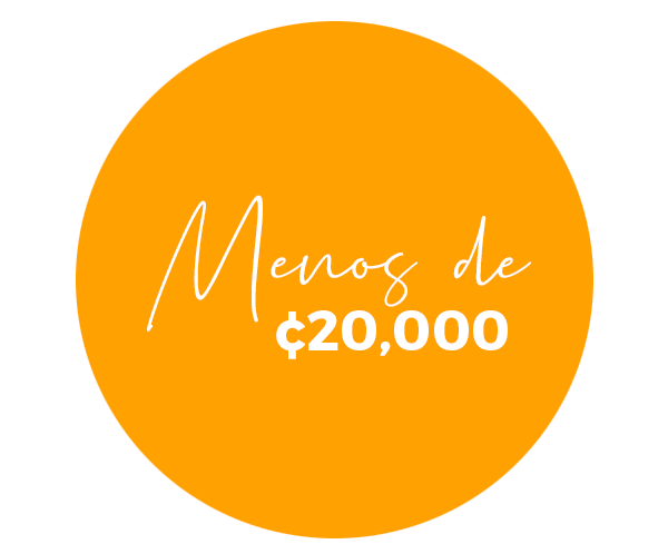 Regalos menores a ¢20,000