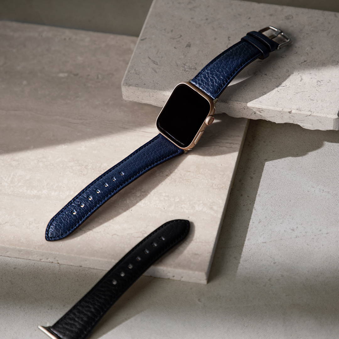 土屋鞄 apple watch レザーバンド インクブルー 42/44/45用