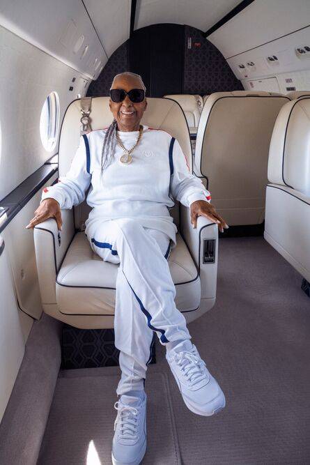 granny in plane in PUMA x TMC: THE HUSSLE WAY | LL Collection