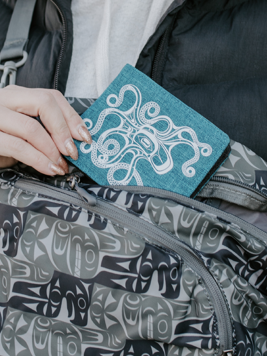 Octopus (Nuu) Crosshatch Wallet by Ernest Swanson