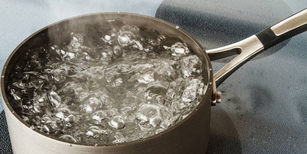 Clean drinking water during boil water order