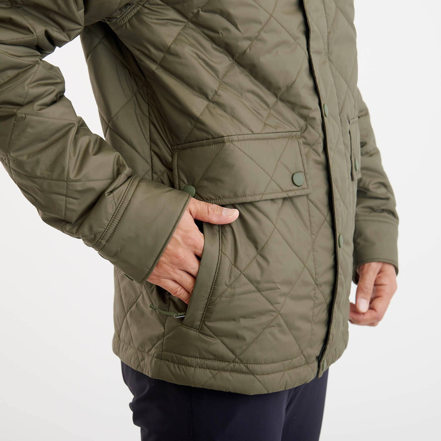 patagonia（パタゴニア）/ダイアモンドキルトジャケット/カーキ/MENS