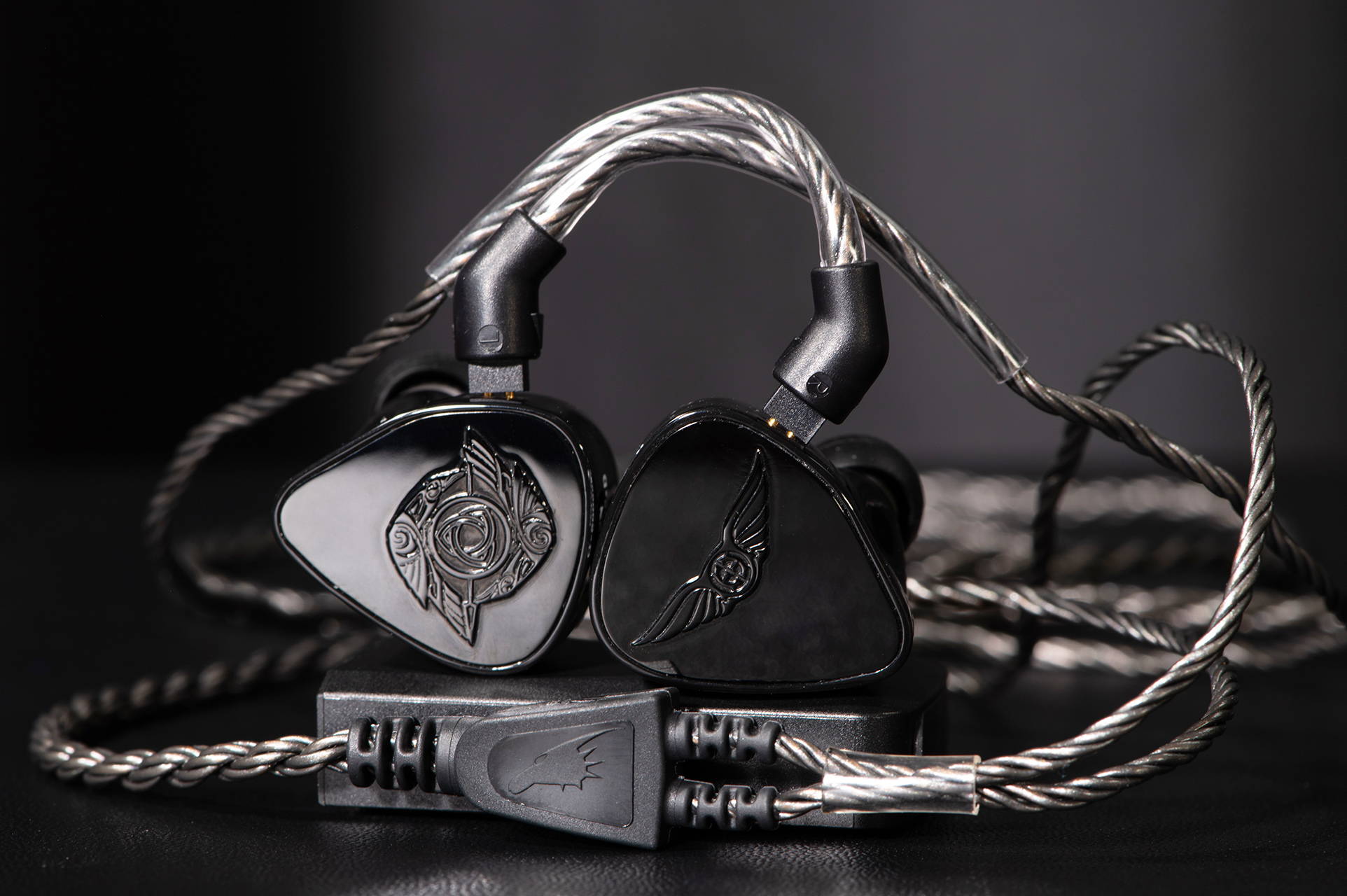Empire Ears RAVEN IEM with Moon Audio Silver Dragon IEM V2 Cable