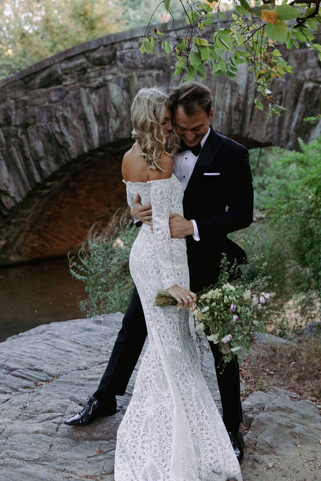 Bride and Groom in Central Park