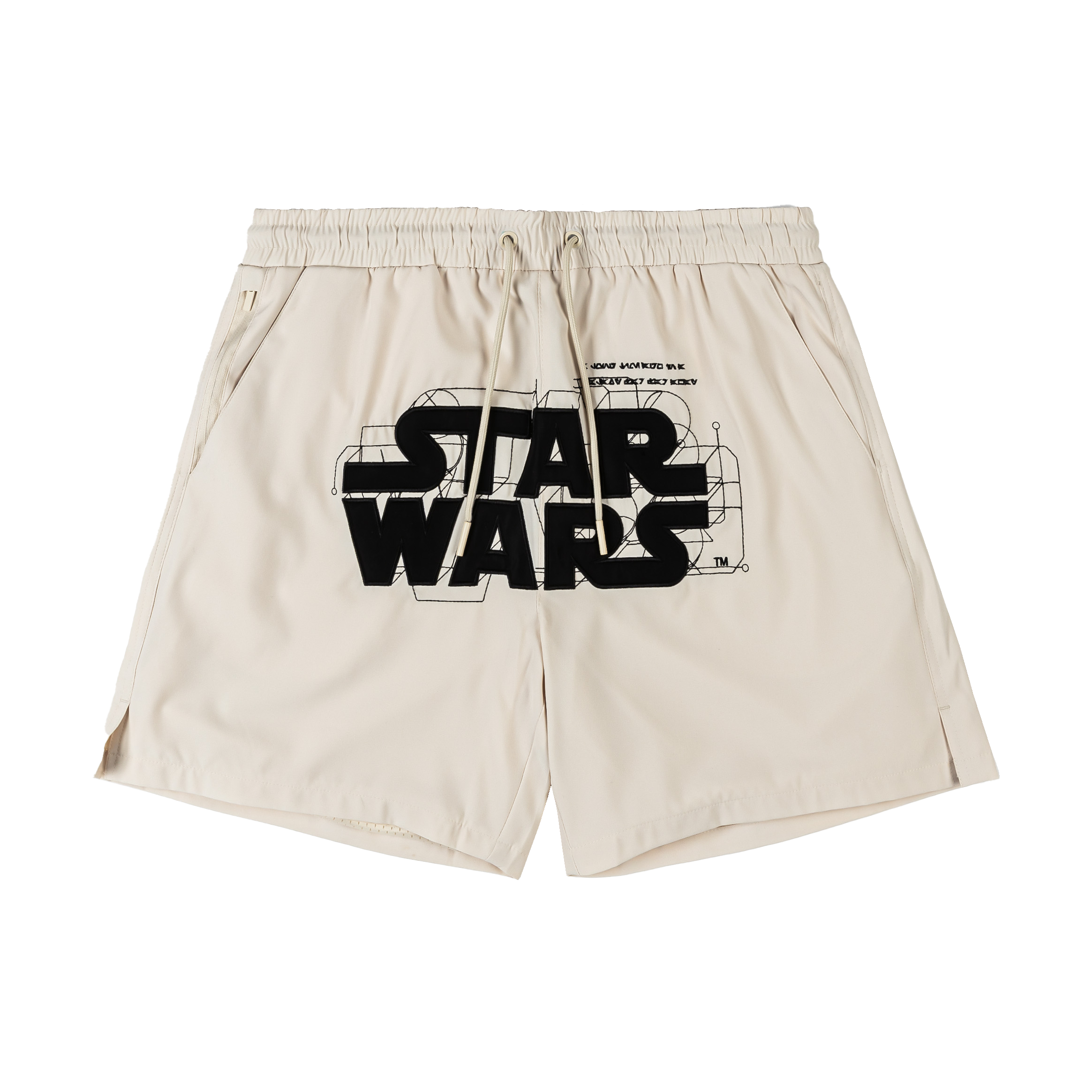Beige shorts with 