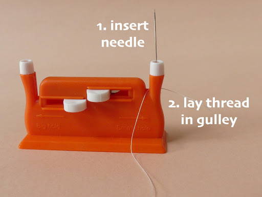 Hand Needle Threader - For Small, Standard & Large Needles