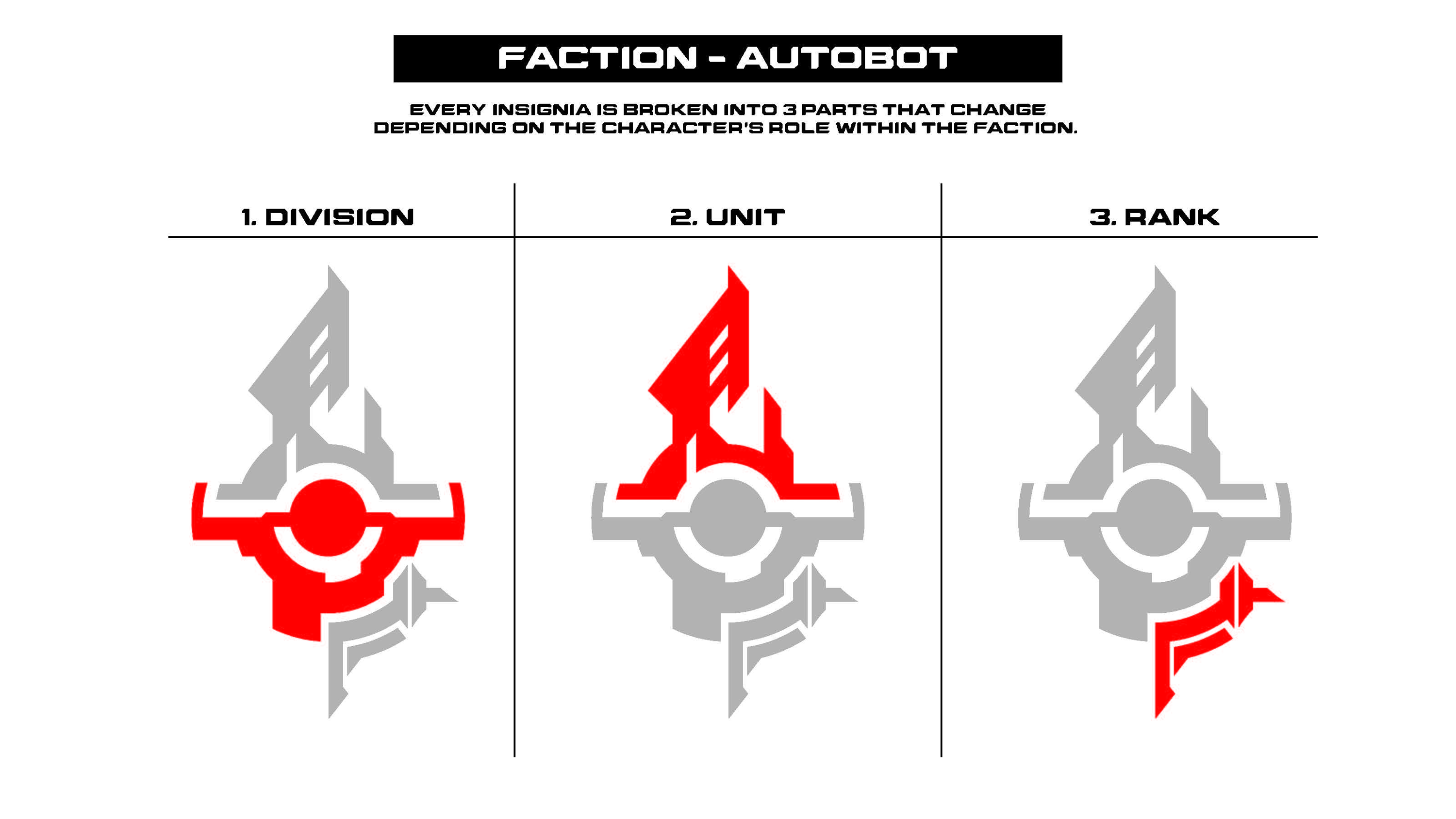 Faction - insignes autobot