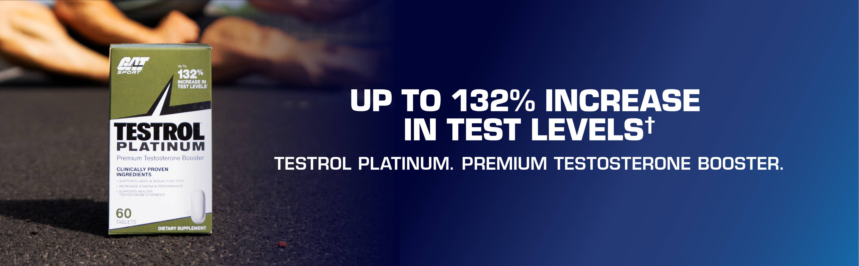 up to 132% increase in test levels*