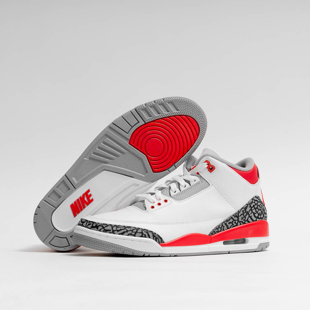 aj3 retro og fire red side view