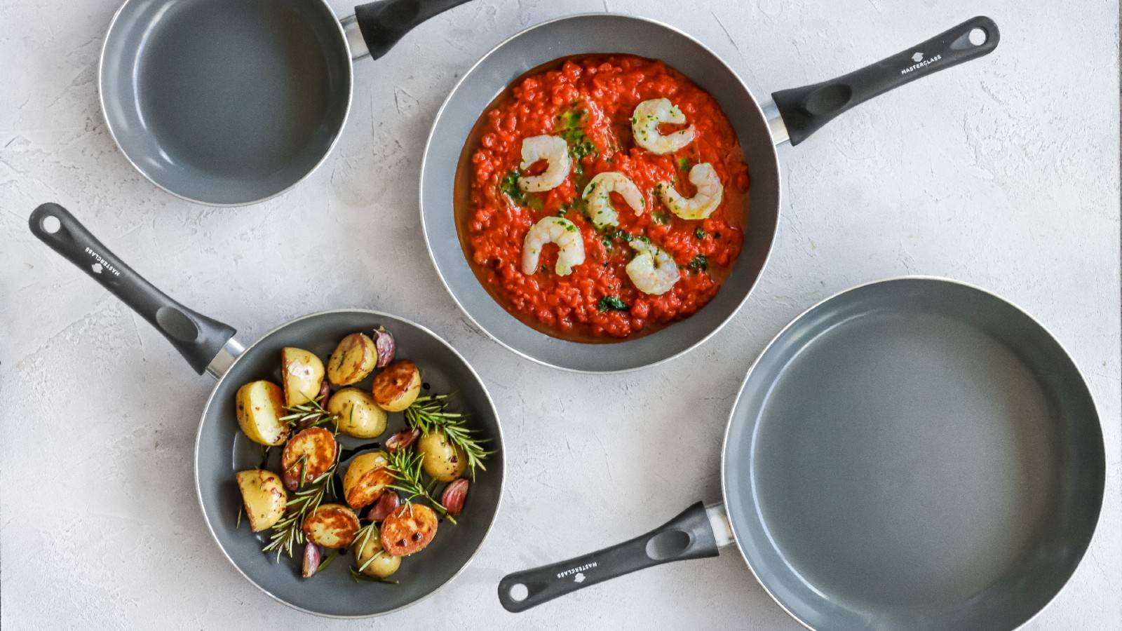 MasterClass Can-to-Pan 30cm Ceramic Non-Stick Frying Pan, Recycled Aluminium