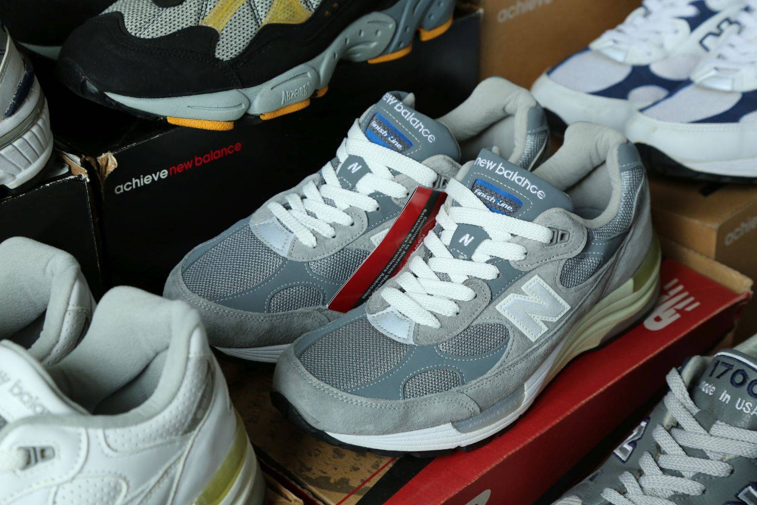 Thomas Dartiques' 25th finish line anniversary new balance