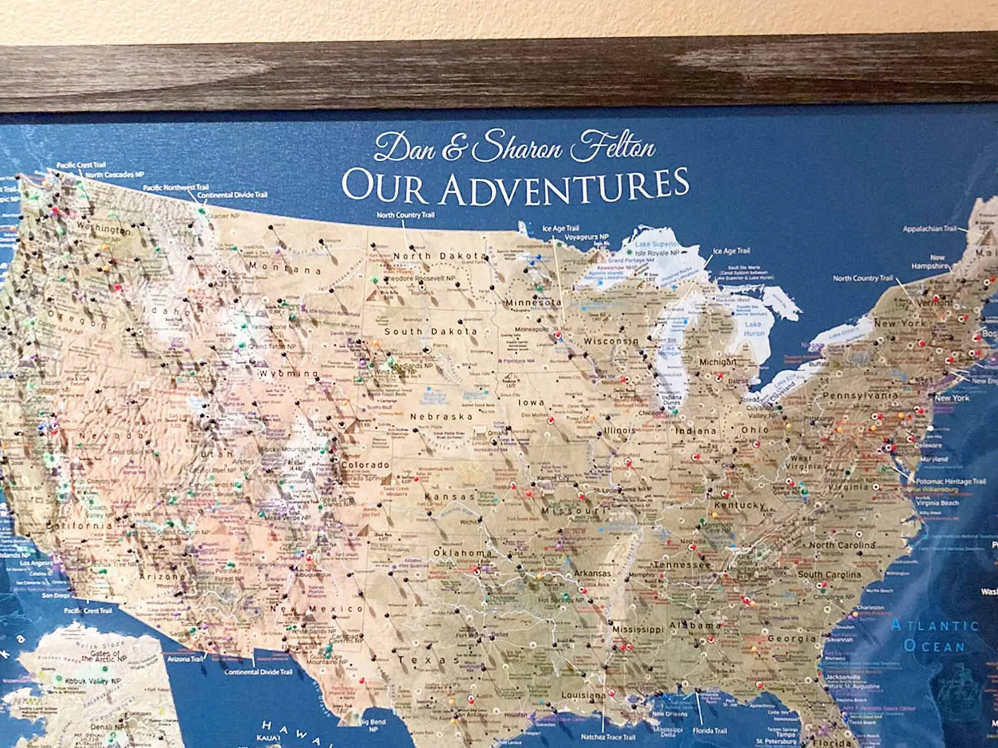 Create your own national park map