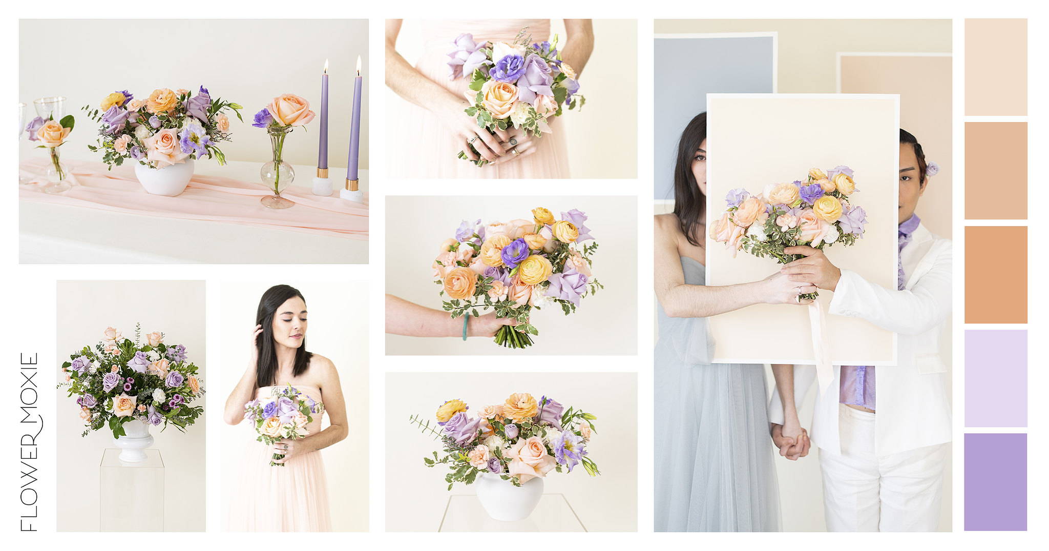 peach and lilac diy wedding collection