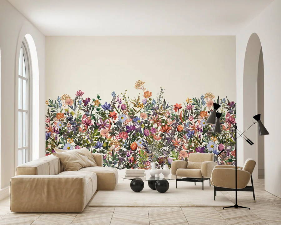 Horizon - Grand tableau abstrait décoration murale tendance salon moderne