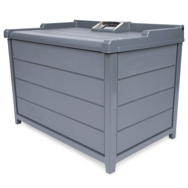 Slate BenchSentry  Secure Package delivery box side view