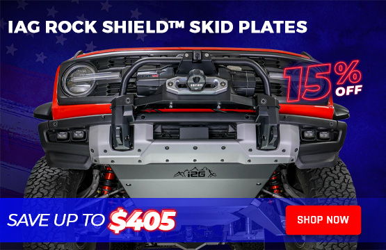 4th of July Sale - IAG Rock Shield Skid Plates 15% OFF