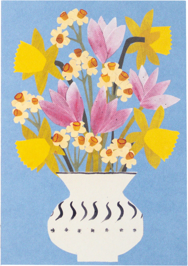 Hadley Paper Goods Spring Flowers Card.