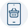 cell phone icon indicating making a purchase