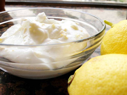 Lemon Juice and Plain Greek Yogurt