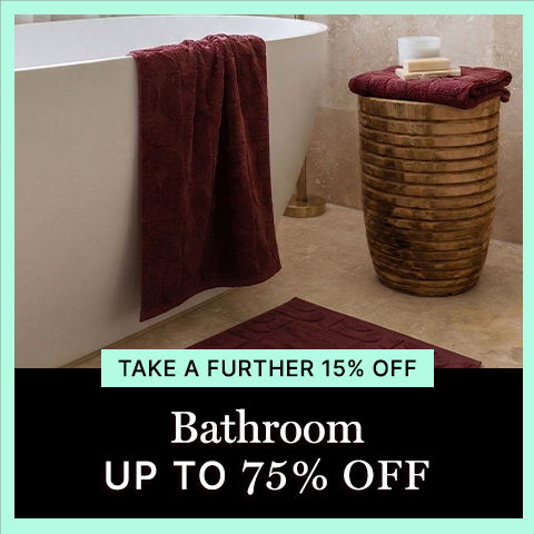 Bathroom, up to 75% off