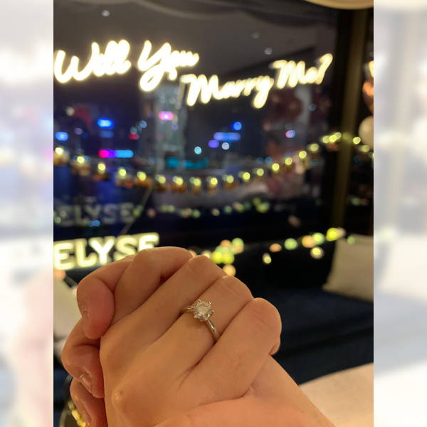Six-prong diamond solitaire engagement ring — WILLS JEWELLERY