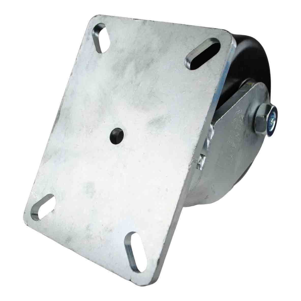 Industrial plate casters with a mounting plate of 5-1/4 x 7-1/4
