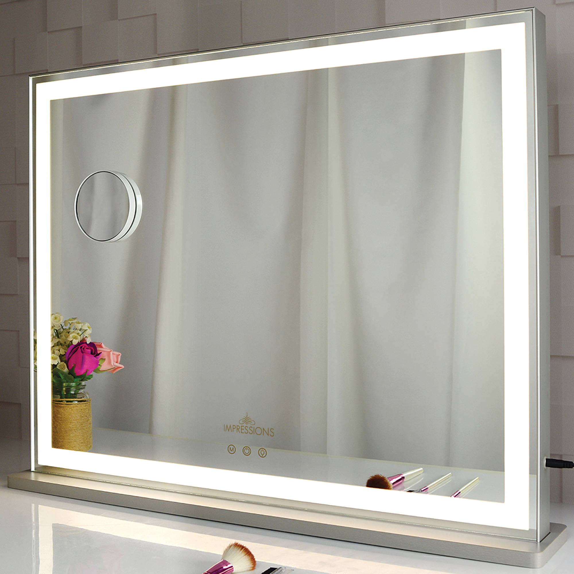 classique tri-tone led makeup mirror