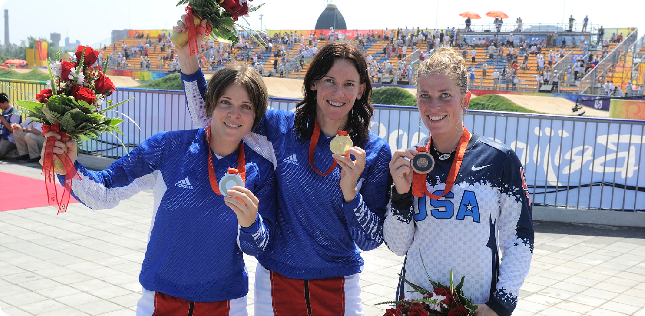 Three women medalists at Beijing Olympics including Jill Kinter