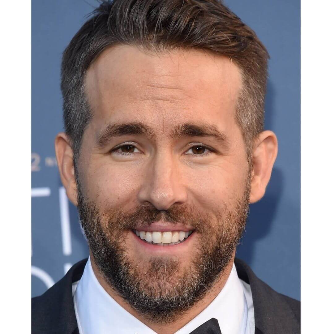 Celebrity with Diamond Face Shape, Ryan Reynolds 