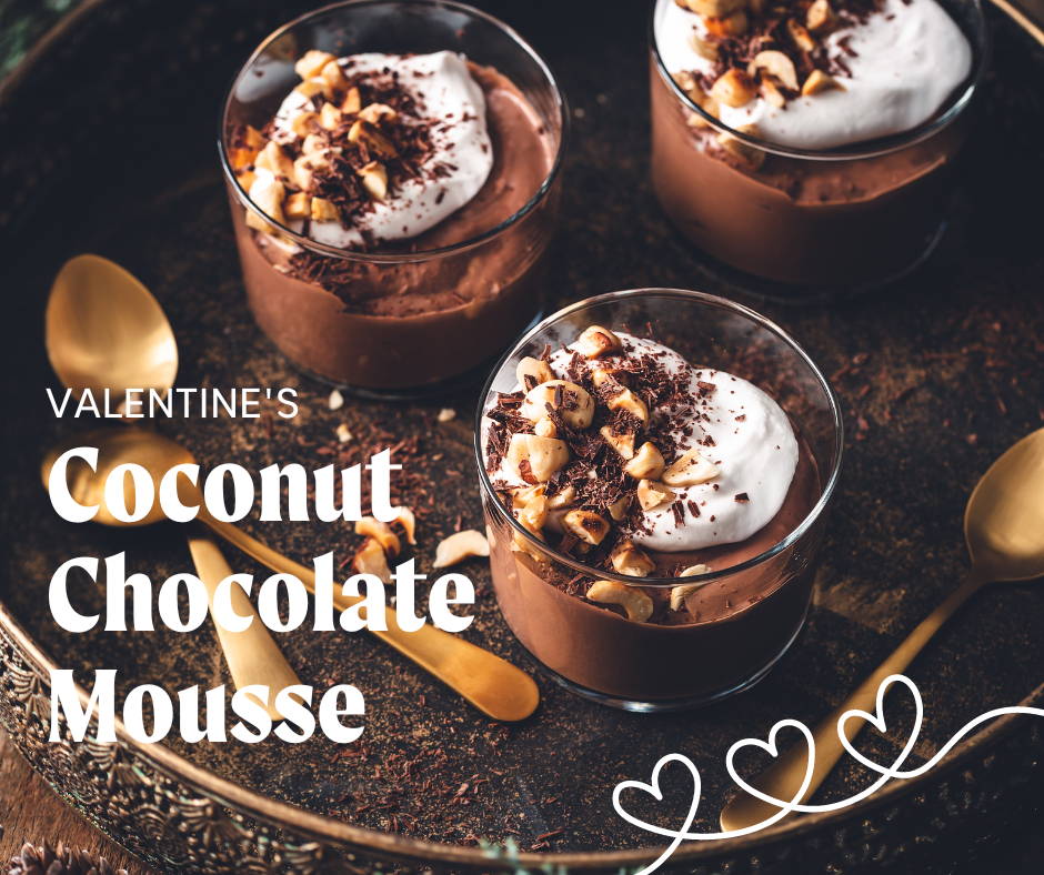 Valentine's Coconut Chocolate Mousse