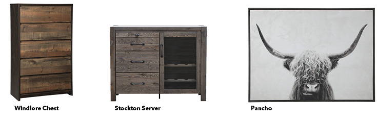 Modenr farmhouse inspired furniture and accents