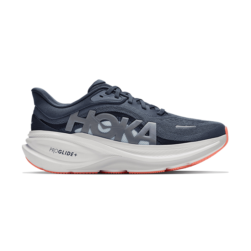 Blue running shoe with 