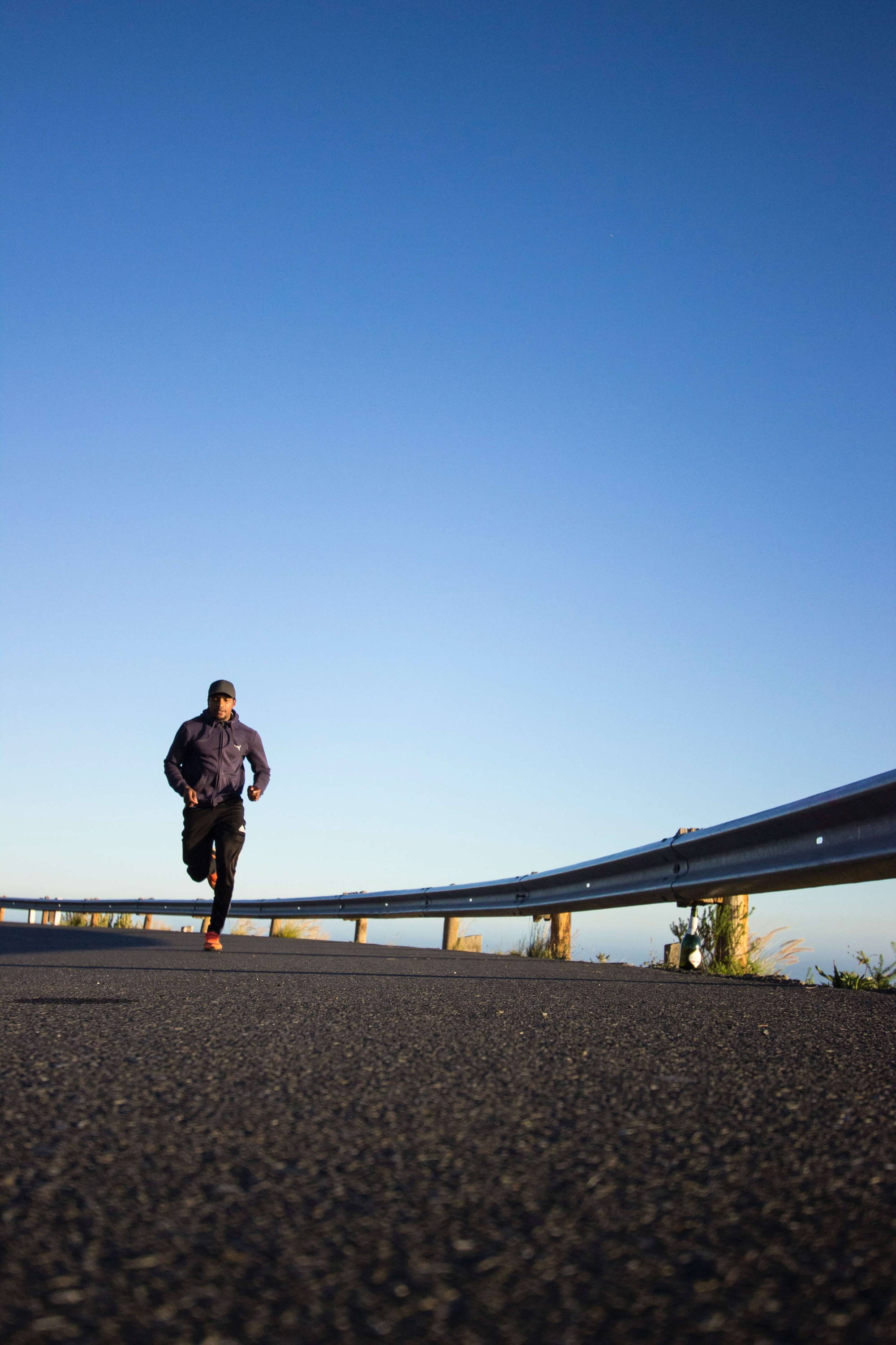 Man running outdoors